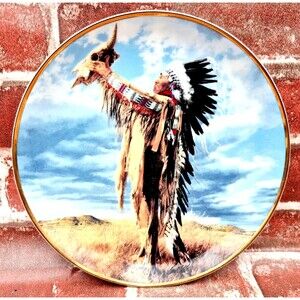 American Indian Prayer to The Great Spirit Franklin Mint Collectors Plate 1991